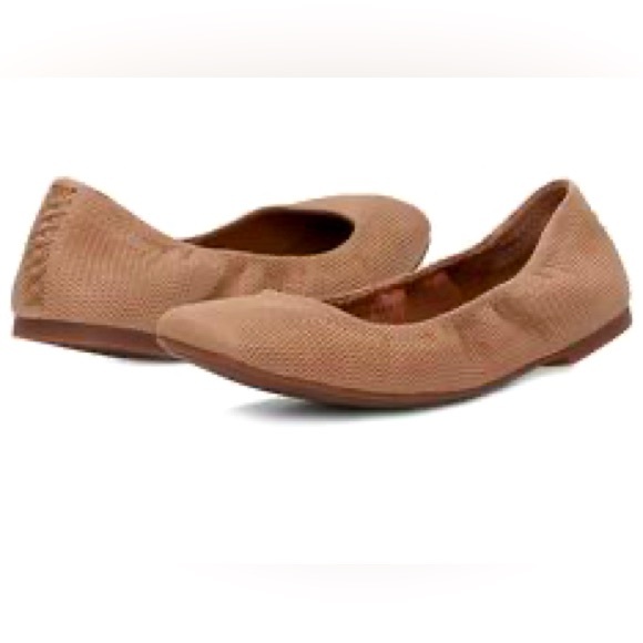 Lucky Brand Shoes - Lucky Brand Juthro Leather Cortado Tan Flats Size 8